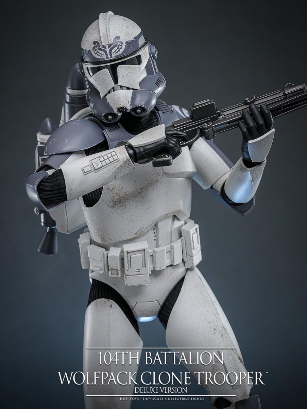 Star Wars: The Clone Wars - 104th Battalion Wolfpack Clone Trooper (Deluxe Version) 1/6 Scale Koleksiyon Figürü