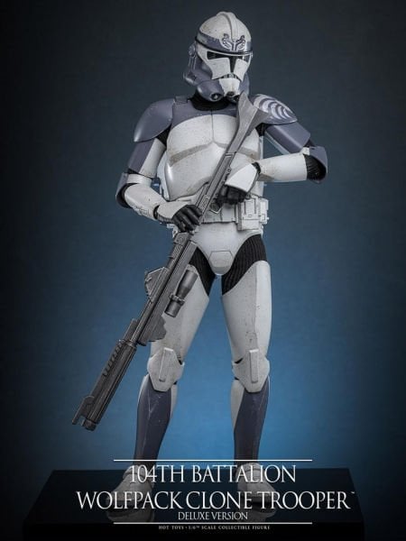 Star Wars: The Clone Wars - 104th Battalion Wolfpack Clone Trooper (Deluxe Version) 1/6 Scale Koleksiyon Figürü