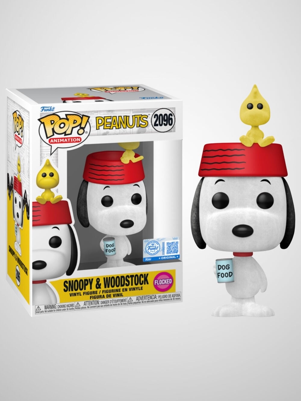 Peanuts - Snoopy with Woodstock Flocked (Exclusive) Funko Pop! Animation Figür #2096