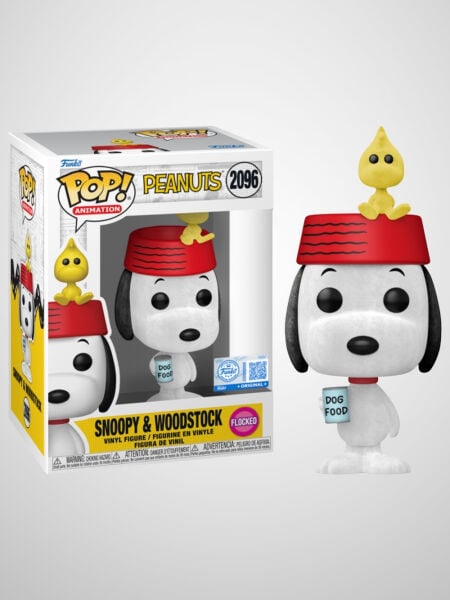 Peanuts - Snoopy with Woodstock Flocked (Exclusive) Funko Pop! Animation Figür #2096