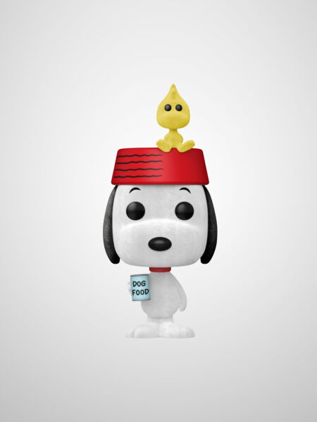 Peanuts - Snoopy with Woodstock Flocked (Exclusive) Funko Pop