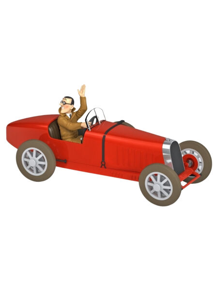 Tintin - The Bugatti of Bobby smiles (La type 35 de Bobby Smiles) 1/24 Scale Diecast Model Araç (No.41)