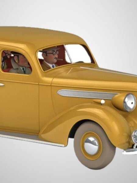 Tintin - The Buick Beige (La conduite intérieure beige) 1/24 Scale Diecast Model Araç (No.36)