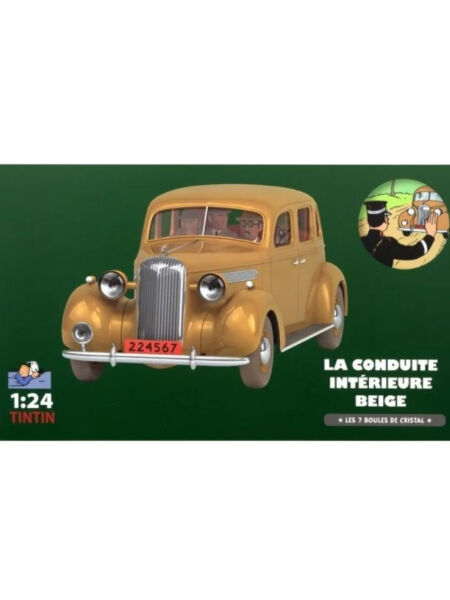 Tintin - The Buick Beige (La conduite intérieure beige) 1/24 Scale Diecast Model Araç (No.36)