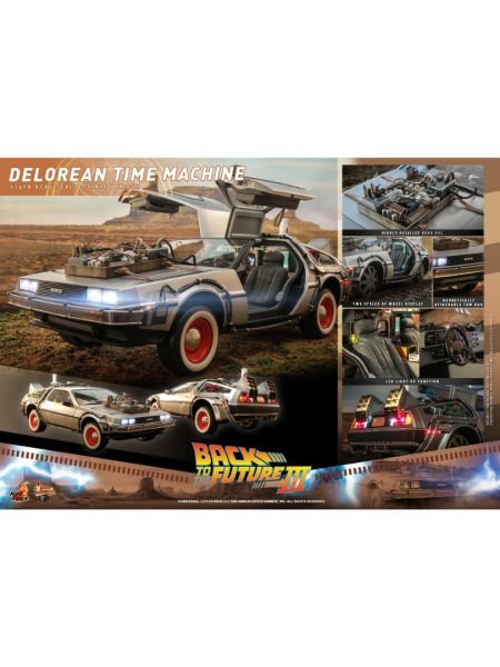 Back to the Future 3 - DeLorean Time Machine 1/6 Scale Koleksiyon Aracı