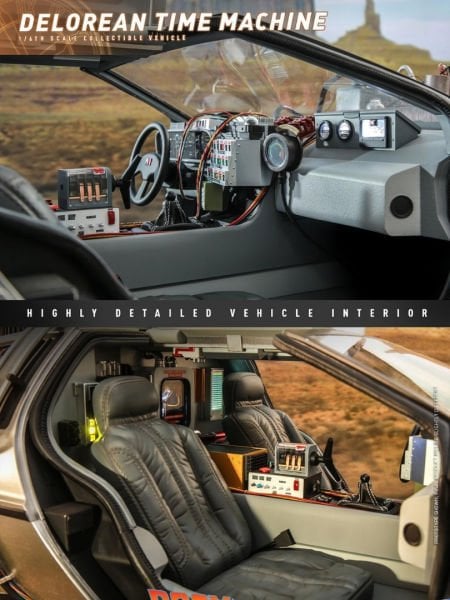 Back to the Future 3 - DeLorean Time Machine 1/6 Scale Koleksiyon Aracı