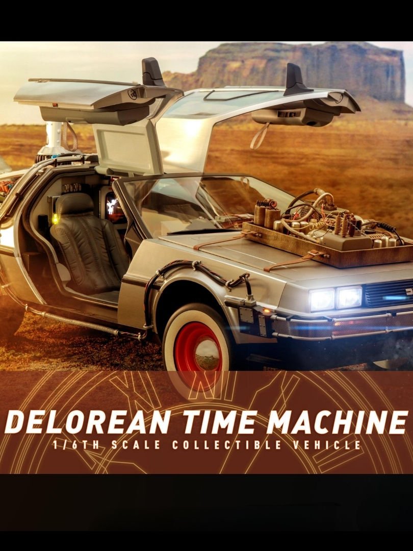 Back to the Future 3 - DeLorean Time Machine 1/6 Scale Koleksiyon Aracı
