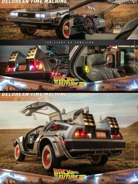 Back to the Future 3 - DeLorean Time Machine 1/6 Scale Koleksiyon Aracı