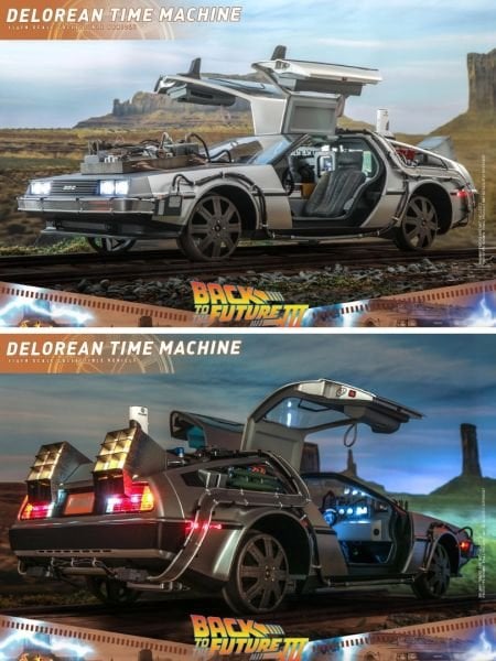 Back to the Future 3 - DeLorean Time Machine 1/6 Scale Koleksiyon Aracı