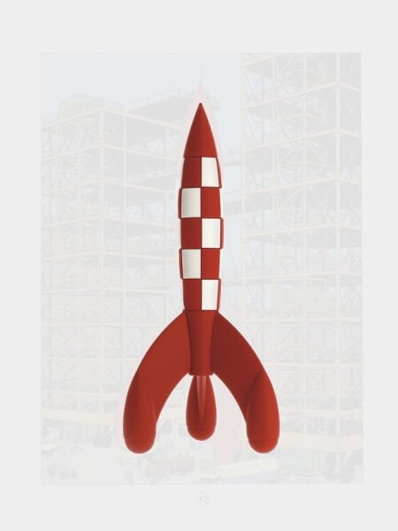 Tintin Rocket (17 cm) Figür