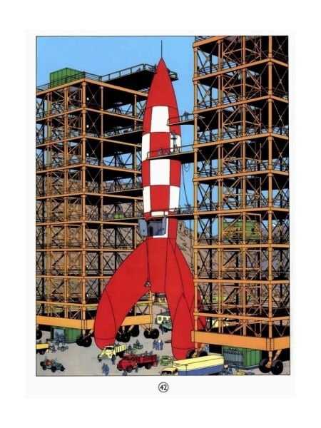 Tintin Rocket (17 cm) Figür