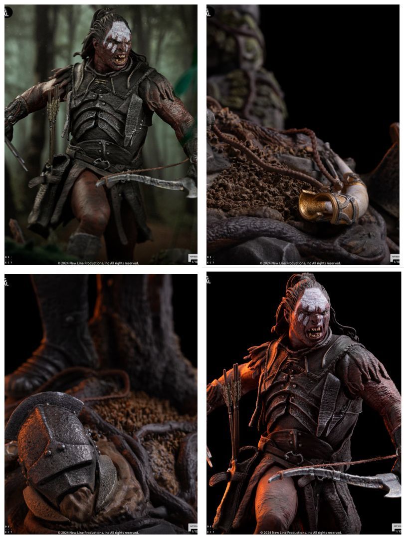 Lord of the Rings - Lurtz Uruk-Hai Leader 1/10 Art Scale Limited ...