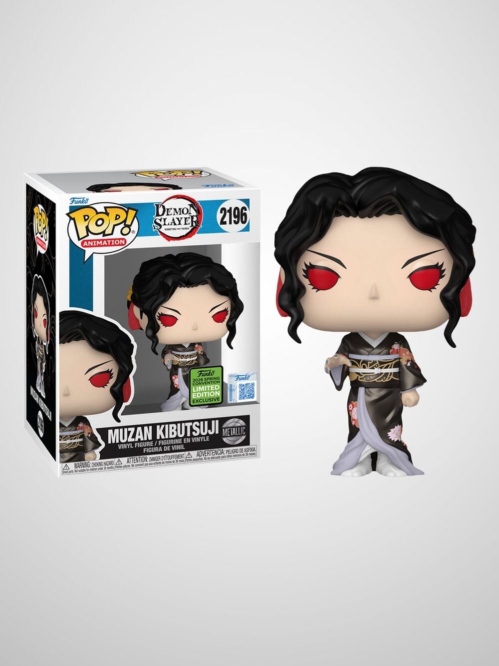 Demon Slayer - Muzan Kibutsuji Metallic (2026 Spring Convention Exclusive) Limited Edition Funko Pop! Animation Figür #2196