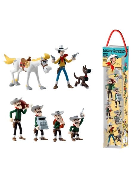 Lucky Luke (Red Kit) Tubo 7 Figürlü Set