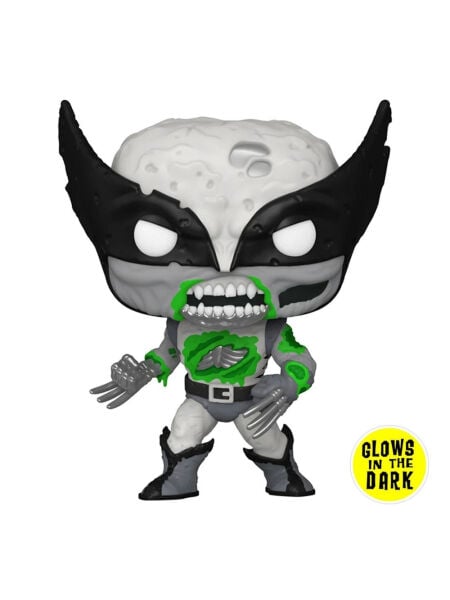 Marvel Zombies - Zombie Wolverine (Black & White) (Glows in the Dark) Funko Pop! Figür #662