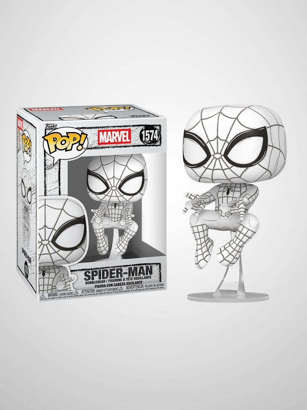 Marvel Sketched - Spider-Man Funko Pop! Figür #1574