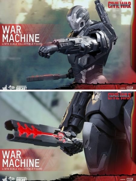 Captain America: Civil War - War Machine Mark III 1/6 Scale Diecast Koleksiyon Figürü