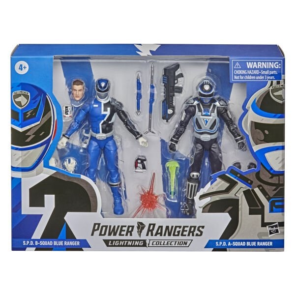 Power Rangers Lightning Collection S.P.D. B-Squad Blue Ranger Vs A-Squad Blue Ranger Spectrum Variant 2'li Figür