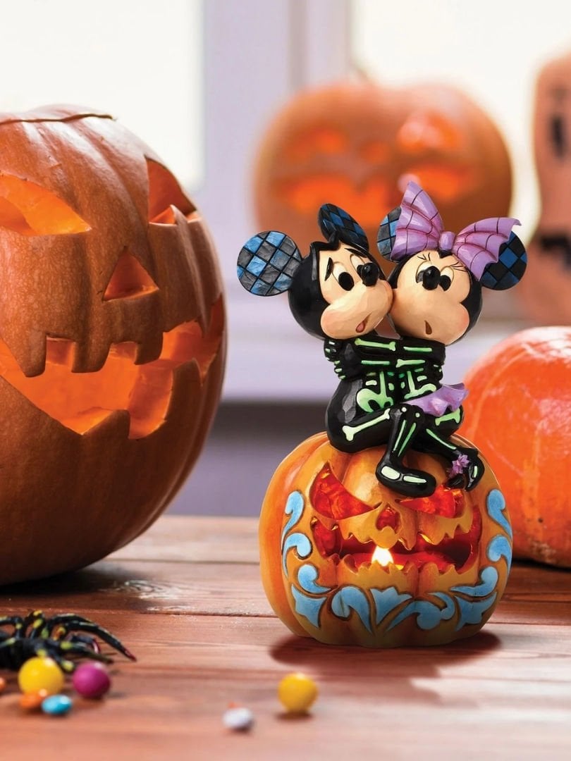 Disney Traditions - Mickey & Minnie Pumpkin Işıklı Heykel