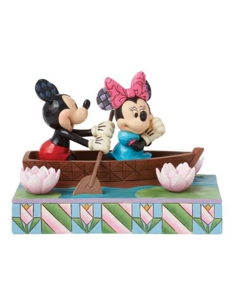 Disney Traditions - Mickey & Minnie Love Rowboat Işıklı Heykel