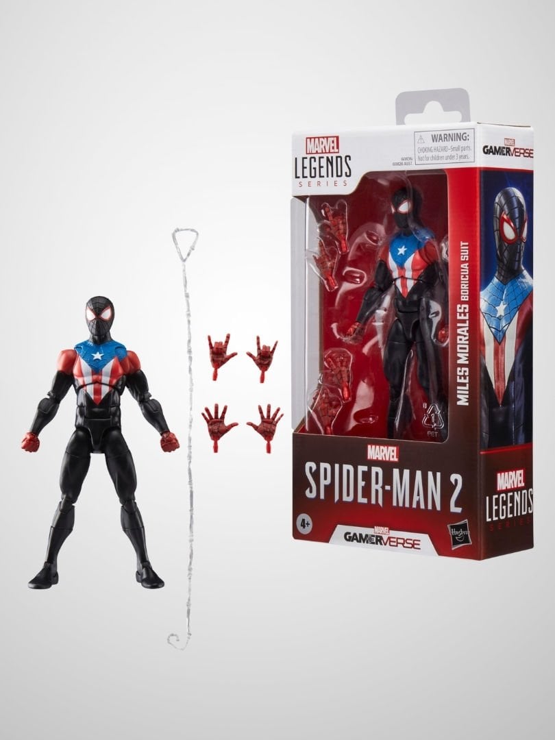 Marvel Legends Gamerverse Miles Morales Boricua Suit (Spider-Man 2 Video Game) Aksiyon Figürü